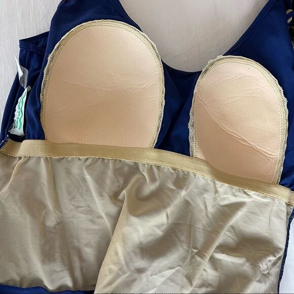 Sea Waves one piece blue bathing suit’s - Picture 4 of 8